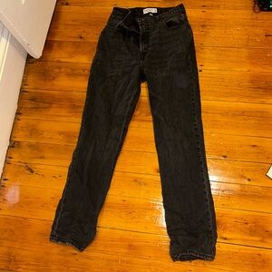 Abercrombie and Fitch Black straight leg jeans